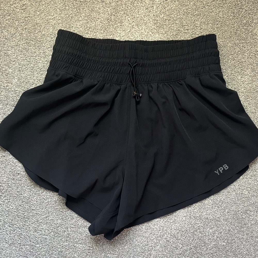 YPB Women's Athletic Black Shorts